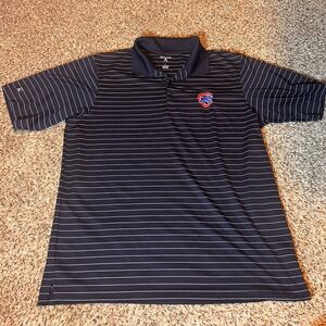 Antigua Chicago‎ Cubs Polo Shirt MLB Striped Golf Fan Apparel Mens Large